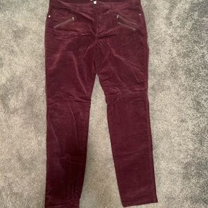 Crushed Velvet Skinny Pants